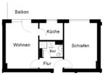 030_055 - schöne 2-Zimmer-Wohnung mit Balkon in Langerfeld